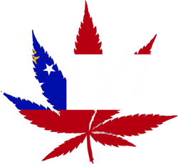 Georgia Flag Weed Marijuana Leaf Sticker Self Adhesive Vinyl 420 hemp - C3330