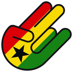 Ghanaian Shocker Sticker Self Adhesive Vinyl Ghana GHA GH - C1857