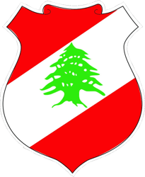 Lebanese Coat of Arms Sticker Self Adhesive Vinyl Lebanon flag LBN LB - C2703