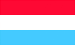 Luxembourger Flag Sticker Self Adhesive Vinyl Luxembourg LUX LU - C2029