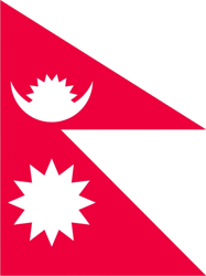 Nepalese Flag Sticker Self Adhesive Vinyl Nepal NPL NP - C2146