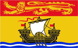 New Brunswick Flag Sticker Self Adhesive Vinyl Canada nb province - C1165