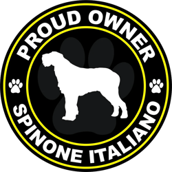 Proud Owner Spinone Italiano Sticker Self Adhesive Vinyl dog canine pet - C825