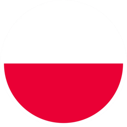 Round Polish Flag Sticker Self Adhesive Vinyl Poland circle - C535