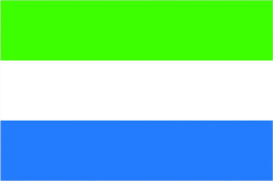 Sierra Leonean Flag Sticker Self Adhesive Vinyl Sierra Leone SLE SL - C2279