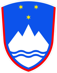 Slovene Coat of Arms Sticker Self Adhesive Vinyl Slovenia flag SVN SI - C2760