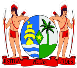 Surinamese Coat of Arms Sticker Self Adhesive Vinyl Suriname flag SUR SR - C2768