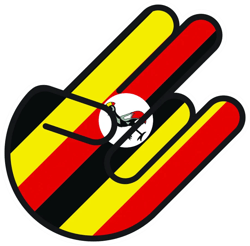 ugandan shocker sticker self adhesive vinyl uganda uga ug - c2399