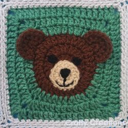 Bear Granny Square Crochet Pattern