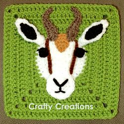 Springbok Granny Square Crochet Pattern