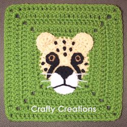 Cheetah Granny Square Crochet Pattern