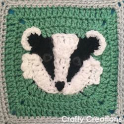 Badger Granny Square Crochet Pattern