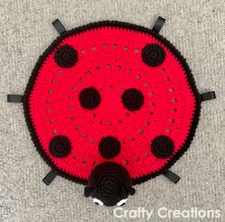 Ladybug Lovey (Security Blanket) Crochet Pattern