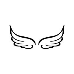 Angel Wings Instant Download SVG, PNG, EPS, dxf, jpg digital download, valentine svg