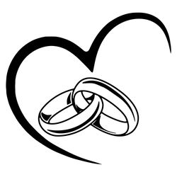 Wedding Rings svg,Wedding Heart svg,Wedding Couple svg,Instant Download,SVG, Cdr, Pdf, dxf, Ai wedding heart cricut c