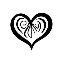 Hand-drawn Half Heart Svg, Scribble Heart Shape Svg, Doodle Heart Frame Dxf, Heart Outline Clipart, Svg Png Dxf Ai