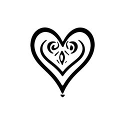 Heart SVG, Doodle Heart SVG, Crayon Heart SVG, anniversary svg n