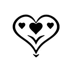 Heart SVG, Doodle Heart SVG, Crayon Heart SVG, anniversary svg m