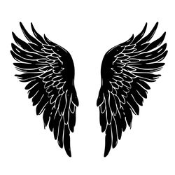 Angel Wings Svg, Angel Wings Silhouette, Wings Svg, Angel Wings Clipart, Angel Wings Png, Angel cut file x
