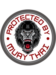Funny Boxing Muay Thai Gorilla Protected By Muay Thai and Thai Boxing 3