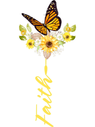 cute tops for women faith butterflies garden sunflower