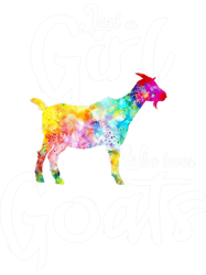 Funny Goat tshirt gift for women Just a Girl Who Loves Goats