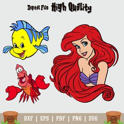 Ariel SVG Bundle, Ariel clipart, Ariel Cut file, little mermaid svg, disney trip svg, ariel party, ariel, ariel vector,