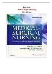Test Bank Medical Surgical Nursing: Assessment and Management of Clinical Problems 10th edition