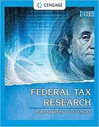 Solution Manual For Federal Tax Research 12th