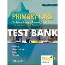 TEST BANK FOR PRIMARY CARE ART AND SCIENCE OF ADVANCED PRACTICE NURSING – AN INTERPROFESSIONAL APPROACH 5TH EDITION