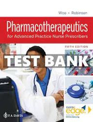 Test Bank: Pharmacotherapeutics for Advanced Practice Nurse Prescribers, 5th Edition