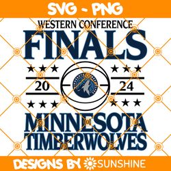 Western Conference Finals Minnesota Timberwolves Svg, Minnesota Timberwolves Svg, NBA Champions 2024 Svg