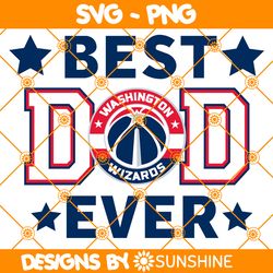 washington wizards best dad ever svg, washington wizards svg, father day svg, best dad ever svg, nba father day svg