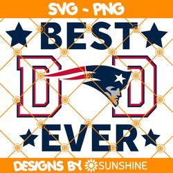New England Patriots Best Dad Ever Svg, New England Patriots Svg, Father Day Svg, Best Dad Ever Svg, NFL Father Day Svg