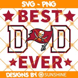 tampa bay buccaneers best dad ever svg, tampa bay buccaneers svg, father day svg, best dad ever svg, nfl father day svg