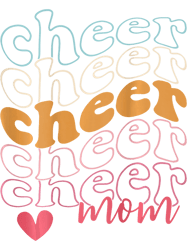 Smile Cheer Mom Retro Cheerleading Mom Game Day Cheer