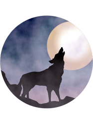 Wolf Lover howling at the full moon
