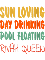 Womens Sun Loving Day Drinking Pool Floating Rivah Queen