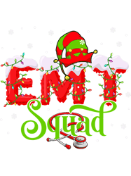 Nursing EMT Squad Christmas Lights Elf Costume Nurse Nursing Lover