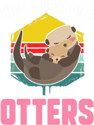 Otters Mens Just a grandma who loves otters otters