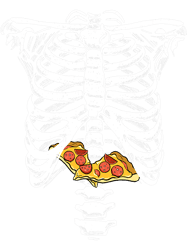 Pizza Lover Skeleton Rib Cage Funny Skeleton Ate Pizza