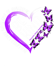 Pancreatic Warrior Butterfly Heart Be Kind Purple Pancreatic Cancer Kindness