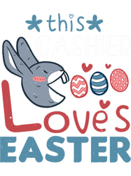 Rabbits Cashier Loves Easter Bunny Egg Rabbit Easter Sunday