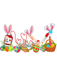 Rabbits Easter Bunny Phlebotomist Tools Costume Hunting Eggs