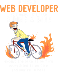 Motocross Biker Web Developer Like Riding Bike Cyclist Funny