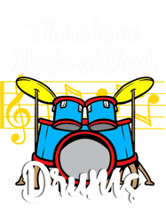Musical Instruments Funny Drums Saying There Is No Music