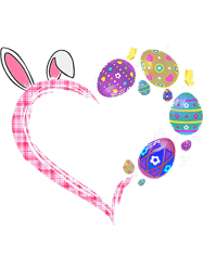 Rabbits Bunny Heart Happy Easter Day shirt Bunny Eggs Men Women kids