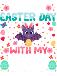My 1st Easter Day Bat Easter Day Tee For Boy Son