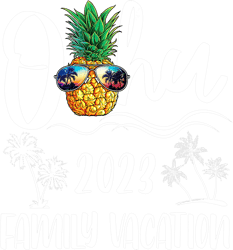 Oahu Hawaiian Shirt Pineapple Family Vacation Group