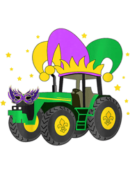 Kids Cool Tractor Mardi Gras for Boys-444